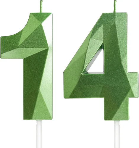 Miniatura 204 de Velas de cumpleaños número 15, velas número 15, velas de feliz cumpleaños de oro rosa para pastel, decoraciones de cobertura de pastel de diseño 3D