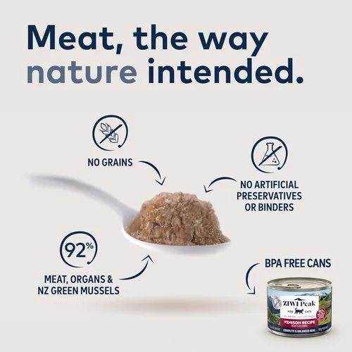 Miniatura 2 de ZIWI Peak Comida Húmeda para Gatos – Totalmente Natural, Alta en Proteínas, Sin Granos, Ingredientes Limitados, con Superalimentos