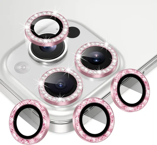 Miniatura 17 de AGVEE Paquete de 6 protectores de lente de cámara para iPhone 14 Pro de 6.1 pulgadas/14 Pro Max de 6.7 pulgadas, con diamantes brillantes y anillo