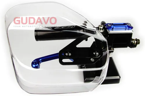 Miniatura 5 de Protectores de mano universales para motocicleta, deflectores de parabrisas, 1 par de protectores de manos ajustables para el viento y el frío