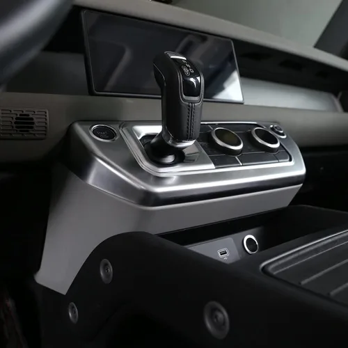 Miniatura 5 de Marco de botón de modo de aire acondicionado de control central ABS para Land Rover Defender 110 2020 2021 2022 2023 Accesorios de coche