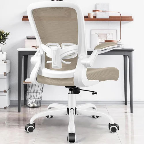 Miniatura 16 de Silla de oficina ergonómica 2026 – Silla de escritorio de malla con reposabrazos abatibles, altura ajustable y lumbar, cómodas sillas de computadora