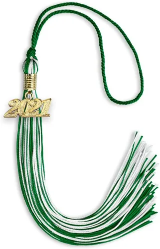 Miniatura 336 de Endea Graduation - Borla de doble color mixto con fecha dorada (negro/dorado antiguo, 2021)