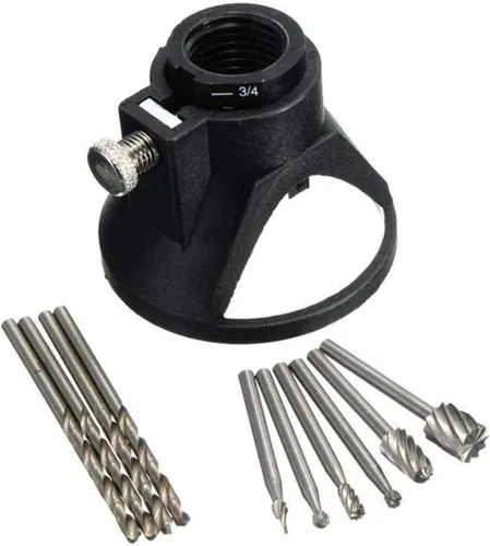 Miniatura 5 de Guía de corte de herramientas multiuso rotativo, cubierta de bocina, tallado, localizador rotativo, cortes de precisión, herramientas de accesorios