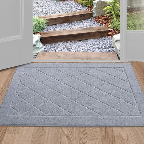 Miniatura 20 de BEQHAUSE Tapete para puerta de 20 x 32 pulgadas, tapete antideslizante para puerta, lavable, tapete para puerta de perro, resistente a las manchas
