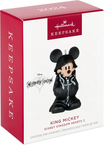 Miniatura 3 de Hallmark Keepsake Adorno de Navidad 2024, Disney Kingdom Hearts 2 King Mickey, regalos para fanáticos de Disney