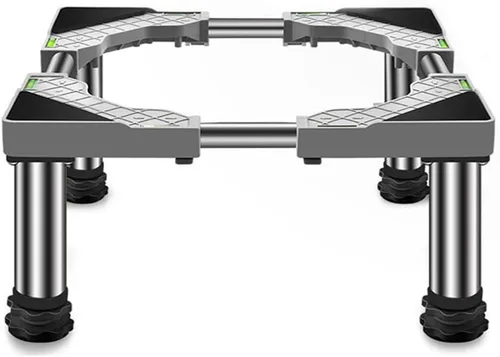Soporte para refrigerador con 4 pies fuertes para secadora, altura del soporte para refrigerador 3.9/5.9/7.8 pulgadas, ajustable, 1.1 pulgadas de