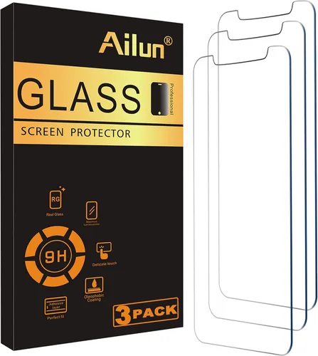 Miniatura 20 de Ailun Protector de pantalla para iPhone 14 Plus/iPhone 13 Pro Max [pantalla de 6.7 pulgadas], 3 unidades de vidrio templado compatible con fundas