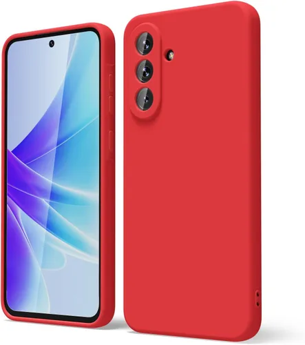 Miniatura 140 de oakxco Funda para teléfono Samsung Galaxy A12 con agarre de silicona líquida, linda delgada fina suave cubierta de gel de goma TPU lisa para mujeres