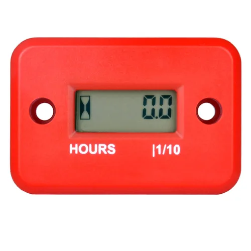 Yooreal Medidor de horas inductivo digital impermeable IP68, funciona en varios cortacéspedes ZTR/cortacésped de equitación, recortadora de tierra,