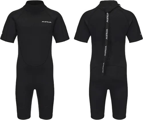 Miniatura 8 de Traje de neopreno para niños y niñas, traje de neopreno completo de 3/0.079 in y traje corto de 0.118 in para natación, surf