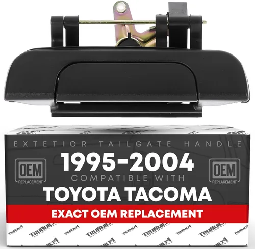 Reemplazo del conjunto de la manija del portón trasero – Compatible con Toyota Tacoma 1995-2004 – Ensamblaje de pestillo de portón trasero, negro