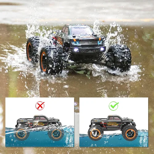 Miniatura 4 de HAIBOXING Coche de control remoto 16889, escala 1:16, 2.4 GHz, autos RC 4x4, camiones todoterreno, camión monstruo RC RTR a prueba de agua, 36 KM/H