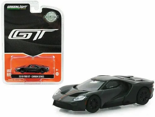 Miniatura 2 de Greenlight para Ford GT 2019 Gris Negro y Naranja Rayas Edición Limitada 1/64 Diecast Truck Modelo Pre-Construido