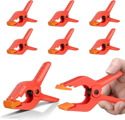 Miniatura 11 de EMART Paquete de 6 Abrazaderas de Resorte para Muselina Resistentes, Clips de Fondo de Cabina de Fotos de 4.5 Pulgadas para Estudio de Fotografía