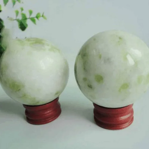 Miniatura 3 de Healifty 2pc Jade Fitness Masaje Pelota para Terapia de Mano de Ancianos Bola de Ejercicio Punto de Presión Balonmano Grano Aleatorio 2pcs Random