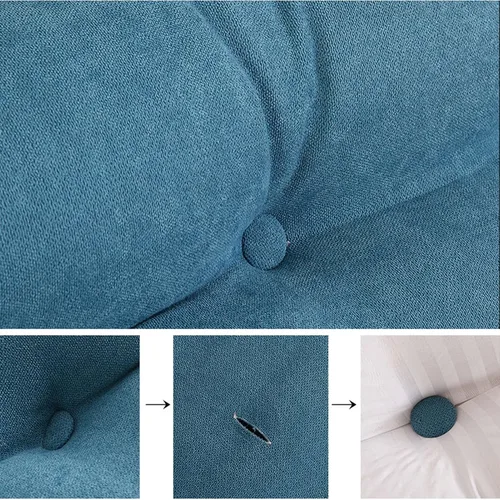 Miniatura 4 de Almohada de cuña para pared de cama, cabecera de almohada de respaldo de cama, almohada de lectura triangular grande, con funda extraíble