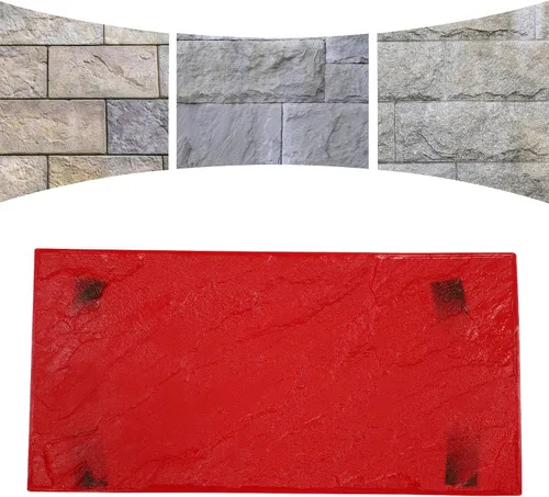 Miniatura 4 de CNCEST Sello de hormigón de poliuretano, textura de pizarra realista, sin costuras, tapete de sellado de cemento para pared, pisos, sellos