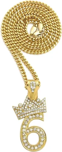 Miniatura 2 de COLGANTE CUBANO DE CADENA CUBANA DE 3 mm24" PARA HOMBRES, Metal, Circonia cúbica