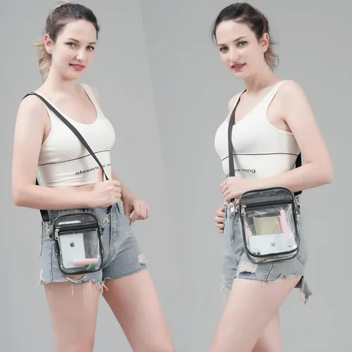 Miniatura 7 de COVAX Bolso cruzado transparente, aprobado por estadios para conciertos, festivales