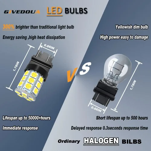 Miniatura 3 de Bombilla LED 3157 súper brillante 3156 3156A 3056 3057 4057 3157 4157 T25 para luces de freno, luces de marcha atrás de respaldo, luces traseras, 12