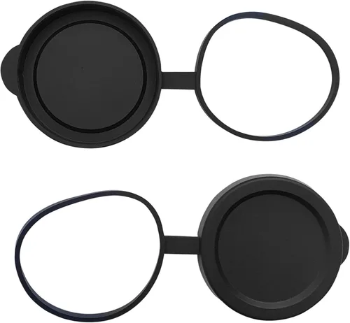 Miniatura 8 de 42mm Tapas de lente objetivo para binocular/monocular Diámetro interno 50.5-51.8mm Juego de cubiertas de goma negras
