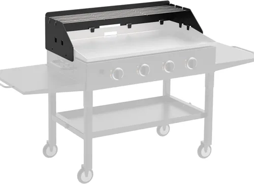 BBQ-PLUS Protector de viento para plancha y rejilla de calentamiento para Blackstone, kit de accesorios para plancha para Blackstone (para 36")
