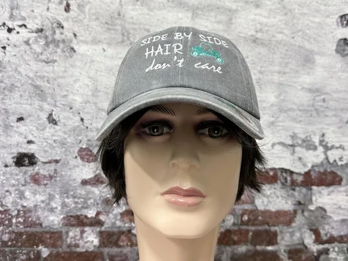 Miniatura 6 de Hepandy Sombreros bordados lado a lado del cabello Don't Care