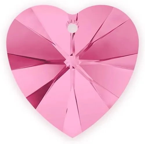 Miniatura 8 de 12 piezas de cristal austriaco auténtico Xilion #6228 de 0.394 in (0.39 pulgadas) colgante en forma de corazón verde esmeralda cuentas de gota
