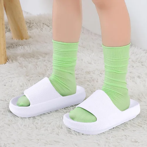 Miniatura 6 de WYSBAOSHU Sandalias deslizantes para niños y niñas, cómodas, antideslizantes, suela gruesa, para verano, ducha, piscina, playa, agua