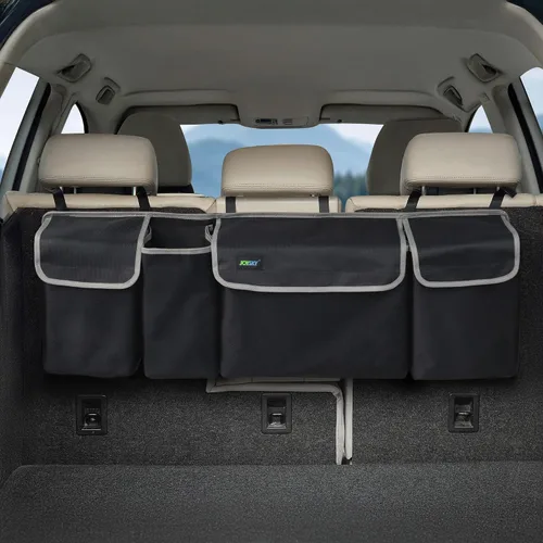 Miniatura 8 de JOYSKY Organizador Colgante para Maletero, Organizador para Asiento Trasero de SUV, Camioneta, MPV, Bolsa de Almacenamiento de Vehículo de Gran