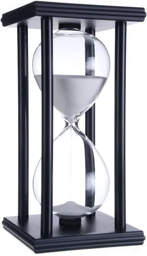 Miniatura 13 de Lodunsyr Reloj de Arena Temporizador de 30 Minutos para Decoración de Ornamentos Navidad Año Nuevo Cumpleaños Té Mesa de Café Estante de Libros