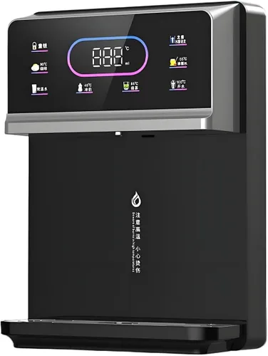 Dispensador de agua caliente instantáneo, enfriador de agua montado en la pared para calentamiento rápido y cerraduras infantiles, dispensador de 6