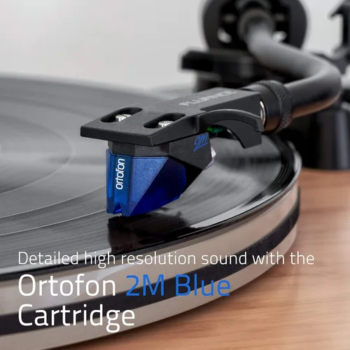 Miniatura 5 de Fluance Reference RT85 Tocadiscos de vinilo de alta fidelidad con preamplificador de fono PA10 y altavoces Ai61 de 6,5 pulgadas, cartucho azul