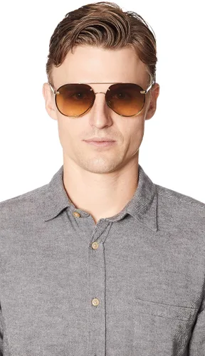 Miniatura 2 de Burberry Gafas de sol Pilot para hombre, oro claroamarillo, talla única, Dorado claro