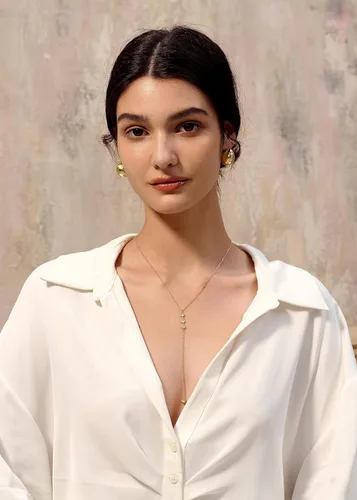 Miniatura 4 de Tewiky Lariat Collar para mujer, delicados collares largos chapados en oro de 14 quilates, corazón y perlas de circonita cúbica, collar con colgante