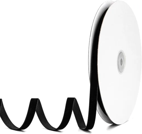 Miniatura 9 de Cinta de terciopelo negro de 1-1/2 pulgadas x 20 yardas, ideal para envolver regalos, hacer lazos para el pelo, coronas, decoración de boda y fiesta