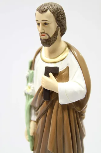 Miniatura 5 de Vittoria Collection Figura de escultura italiana de San José del Trabajador de 16 pulgadas, fabricada en Italia para interiores y exteriores