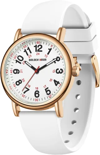Miniatura 13 de GOLDEN HOUR - Reloj de enfermera impermeable para profesionales médicos, estudiantes, mujeres y hombres, esfera luminosa de fácil lectura, 24 horas