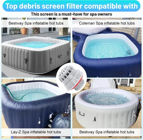 Miniatura 7 de P00260 - Filtro de repuesto para bañera de hidromasaje y spa, con sello, solo para Bestway y Coleman Lay-Z-Spa - Pieza de repuesto de filtro