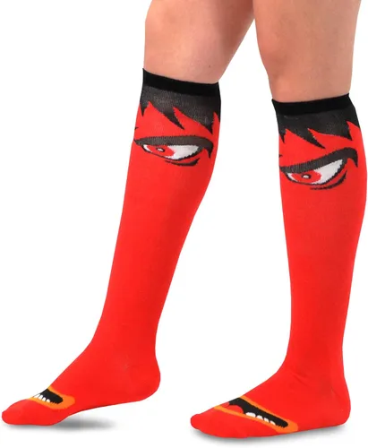 Miniatura 5 de TeeHee - Calcetines de Navidad divertidos hasta la rodilla, paquete de 9 con caja de regalo