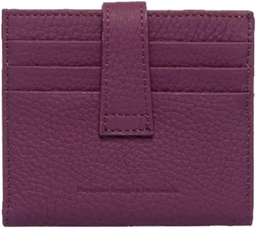 Miniatura 91 de Grande -3803 Cartera unisex, Azul (Iced Blue), Cartera delgada de cuero con cierre a presión pequeño