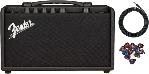Miniatura 9 de Fender Mustang LT25 - Amplificador combinado de guitarra con cable y paquete exclusivo de púas de 12 piezas de Austin Bazaar