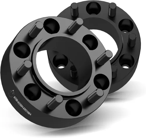 Miniatura 18 de Wheel Accessories Parts 4 adaptadores de espaciadores de rueda centrados en buje de 6 x 5.5, 0.236 x 5.500 in, 1.25 pulgadas de grosor, 3.063 in