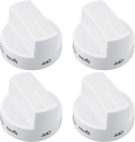 WPW10339443 - Pomo para estufa de gas para horno, pieza de repuesto blanca, para quemador de superficie, compatible con Whirlpool, reemplazos para