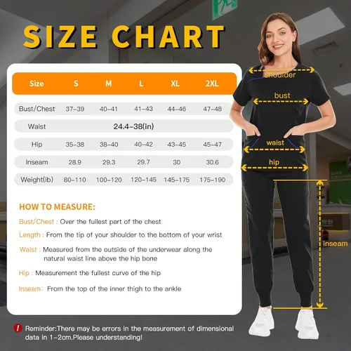 Miniatura 6 de Conjuntos de exfoliantes para mujer uniforme de enfermera camiseta y pantalón deportivo ropa de trabajo traje elástico de manga corta diseño