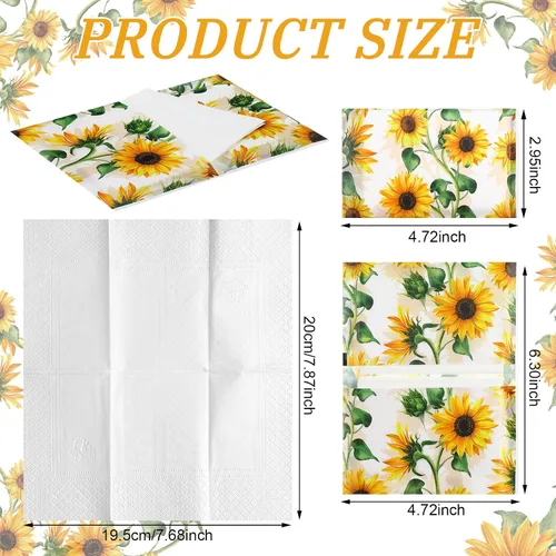 Miniatura 3 de PerKoop Paquete de 100 pañuelos faciales desechables de tamaño de viaje, 3 capas, para viajes de verano, boda, escuela, cartera, suministros
