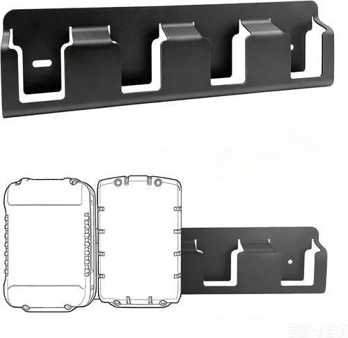 Upgrades - Soporte de pared para batería con 4 ranuras para taladro Dewalt de 18 V/20 V, ampliar el espacio, estante de almacenamiento de batería de