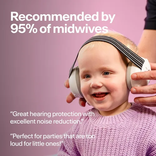 Miniatura 4 de Alpine Muffy Baby - Protección de oídos para bebés y niños pequeños de hasta 36 meses, certificado CE y ANSI, orejeras con reducción de ruido, Rosa