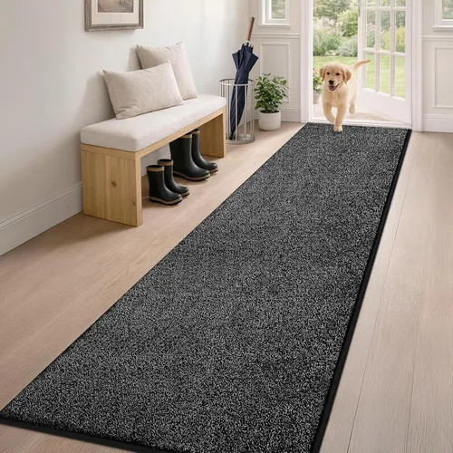 Miniatura 68 de PURRUGS Alfombra de área de fácil cuidado de 4 x 6 pies, antideslizante, lavable a máquina, tapete para puerta de perro, resistente a las manchas